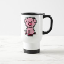 Baby Pig Sticker Coffee Mug