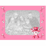Baby Pink Bear and Pink Tractor Photo Sculpture