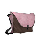Baby Pink Clover Design Rickshaw Messenger Bag messenger bags