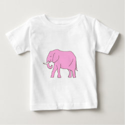 Baby Pink Elephant Walking Infant T-shirt