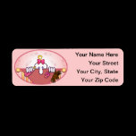 Baby Pink Kilroy Address Label