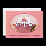 Baby Pink Kilroy Invitations