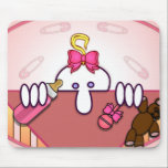 Baby Pink Kilroy Mousepad mousepads