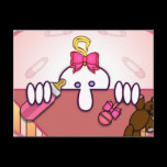 Baby Pink Kilroy Postcard