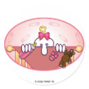 Baby Pink Kilroy Sticker by kilroyworld Baby Pink Kilroy Sticker