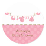 Baby Pink Laundry Line Stickers