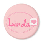 baby pink name magnet