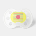 Baby Pink Pastel Mint Green Blue Stripes Circle Baby Pacifier