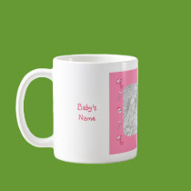 Baby Pink Tractor with Balloons Photo Mug