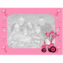 Baby Pink Tractor with Balloons Photo Sculpture photo sculptures by KirstenEdwards Baby Pink Tractor with Balloons Photo Sculpture photo sculptures