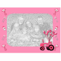 Baby Pink Tractor with Balloons Photo Sculpture photosculpture