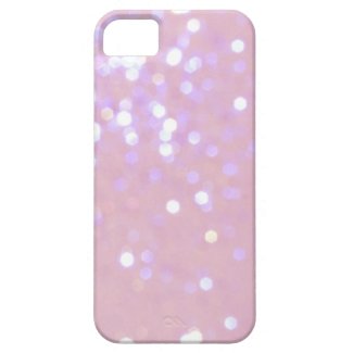 Baby Pink/White Glitter iPhone 5 Cover