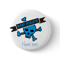 Baby Pirate Boy buttons