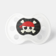Baby Pirate Skull Pacifier