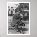 Baby Playing in Nome 1906 Print