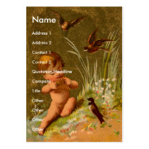 Baby Plays Pan Flute to the Birds Business Cards