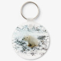baby polar bear keychain