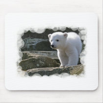 Baby Polar Bear Mouse Pad