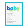 Baby Polka: Blue & Green postcard