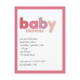 Baby Polka: Pink postcard