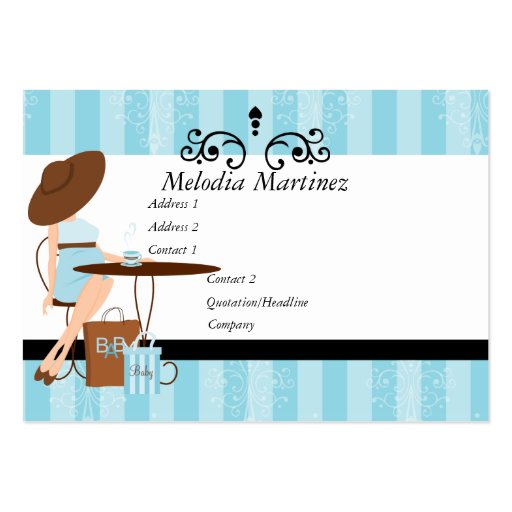 Baby Powder Business Card Template