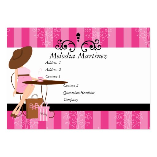 Baby Powder Pink Business Cards