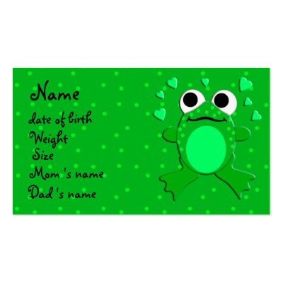baby  profile card (customizable ) business card by little_ones
