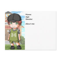 Baby Profile Postcard by Sibblingz Baby Profile Postcard