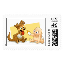 Baby & Puppy Stamp by stlewis75 Baby & Puppy Stamp