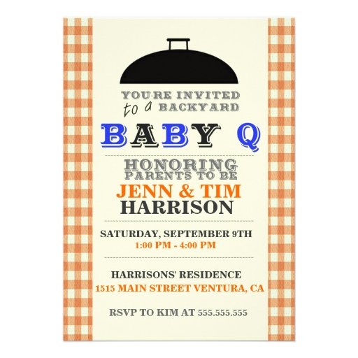 BaBy Q Baby Shower Invitations