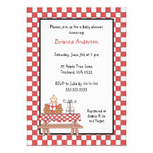 Baby Q Shower Invitation Boy with light skin