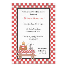 Baby Q Shower INvitation Boy with medium skin
