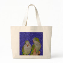 Baby Quaker Parrot Pair Animal Tote Bag
