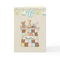 Baby Quilt Thank You cards by TheBabyShoppe Baby Quilt Thank You cards