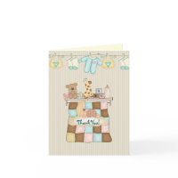 Baby Quilt Thank You, with Verse card