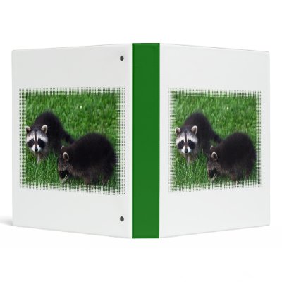 Baby Raccoons  Binder by WildlifeAnimals