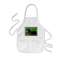 Baby Raccoons  Children's Smock Aprons