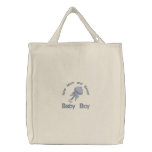 Baby Rattle - Blue Embroidered Bags