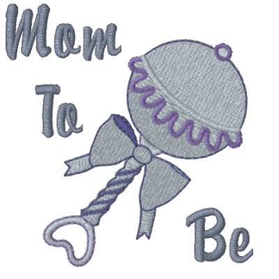 Baby Rattle - Blue by Embroidery4U