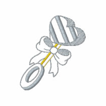 Baby Rattle embroidered shirts by ZazzleEmbroidery Baby Rattle embroidered shirts