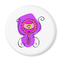 Baby Rattle magnets by elysee29 Baby Rattle magnets