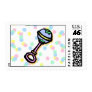 baby rattle postage stamps