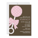 Baby Rattle Shower Invitations invitation
