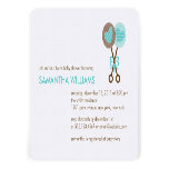 Baby Rattles Twin Boys Baby Shower Invitations