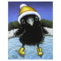 Baby raven ice skating flyers by tanyabond Baby raven ice skating flyers