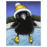 Baby raven ice skating flyers