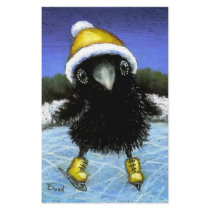 Baby raven ice skating stationery by tanyabond Baby raven ice skating stationery