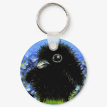 Baby raven keychains