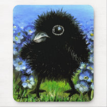 Baby raven mouse pads