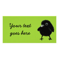 Baby raven photo cards